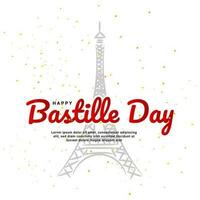 happy bastille day background, suitable for posters, backgrounds, stickers and others vector