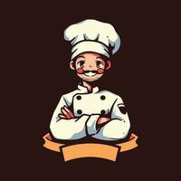chef mascot logo design. restaurant logo vector