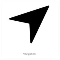 navigation and location icon concept vector