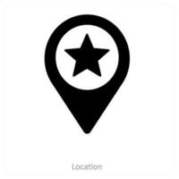 location and pointer icon concept vector