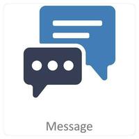 message and chat icon concept vector