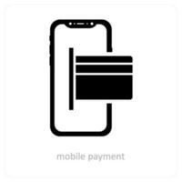 Mobile Payment and mobile icon concept vector