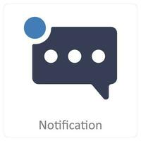 notification and message icon concept vector