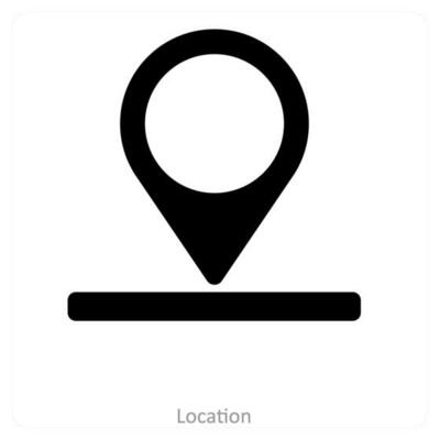 location and pointer icon concept