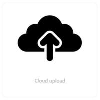 Cloud Upload and upload icon concept vector