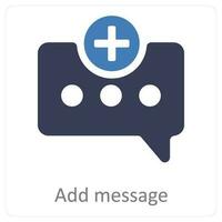 add message and chat icon concept vector