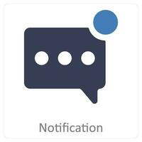 notification and message icon concept vector