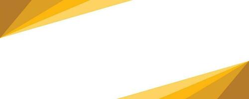 White and yellow modern abstract wide banner with geometric shapes. Yellow and white abstract background. Vector illustration