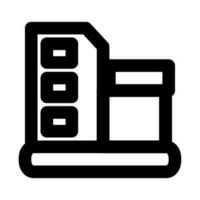 business building icon can be used for uiux, etc vector