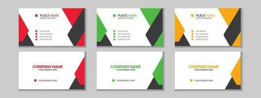 Abstract simple creative modern and clean professional business card template design with texture and pattern, elegant corporate visiting card, name card, corporate business card design with mockup vector