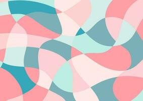 Abstract colorful soft line wave vivid presentation background vector