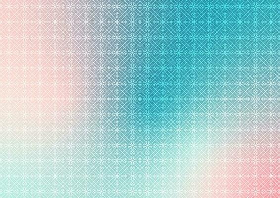 Flower geometric gradient blue pattern line presentation background