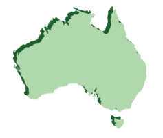 Australien Karta 3d png