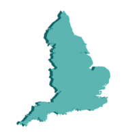 Inglaterra mapa 3d png