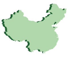 China mapa 3d png