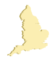 Inglaterra mapa 3d png