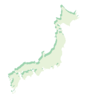 Japan pink map 3d png