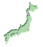 Japan pink map 3d png