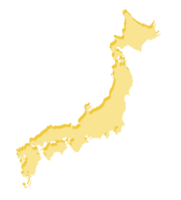 Japón rosado mapa 3d png
