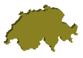 Switzerland map 3d png