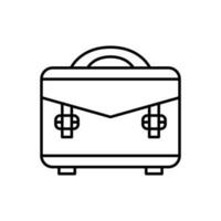 Work briefcase icon vector