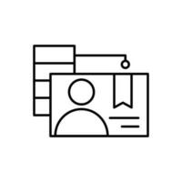 Student database icon vector