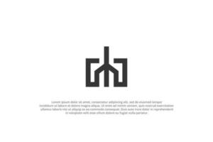 logo building letter m modern abstract vector