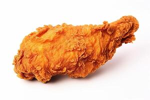 illustration of fried chicken on white background photo
