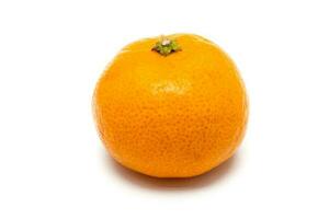Orange isolated. Shantang Orange on white. Shantang Burmese Orange on white background. photo
