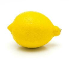 Lemon Isolated. Realistic Lemon on a White Background. photo