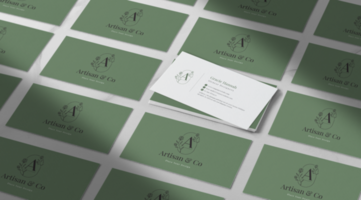 Minimal business card mockup psd