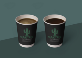 Coffee cup mockup template psd