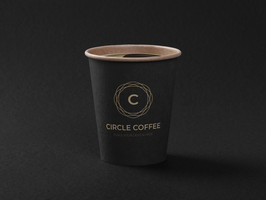 Group of Coffee cup mockup template psd