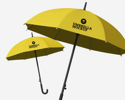 Umbrella mockup template psd