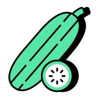 Perfecto diseño icono de Pepino vector