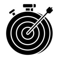 Perfect design icon of target time vector