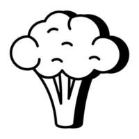 Trendy vector design of broccoli