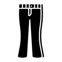 Editable design icon of pants vector