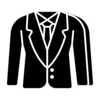 An icon design of men suit vector