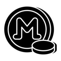 Perfect design icon of monero coin vector