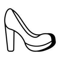 A beautiful design icon of heel vector