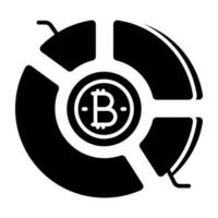 prima descargar icono de bitcoin analítica vector