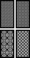 Simple Vector Pattern for Laser Cutting, Decoration, and Ornament. Metal design, wood carving, vector