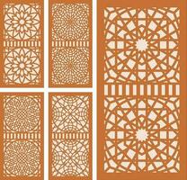 Simple Vector Pattern for Laser Cutting, Decoration, and Ornament. Metal design, wood carving, vector