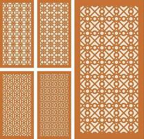 Simple Vector Pattern for Laser Cutting, Decoration, and Ornament. Metal design, wood carving, vector