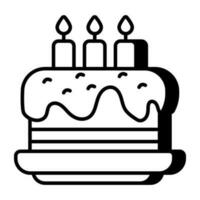 A perfect design icon of cake vector