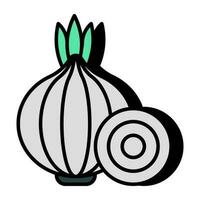 Modern design icon of onion vector