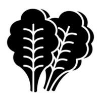 Trendy vector design of lettuce