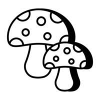 Modern design icon of mushroom vector