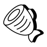 Modern design icon of ham vector